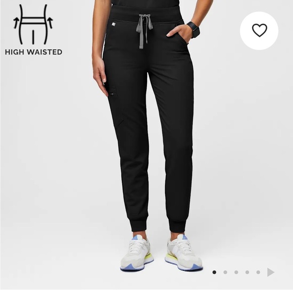 Figs Pants - Figs Zamora Jogger Black Scrub pants XS FLAW on pocket